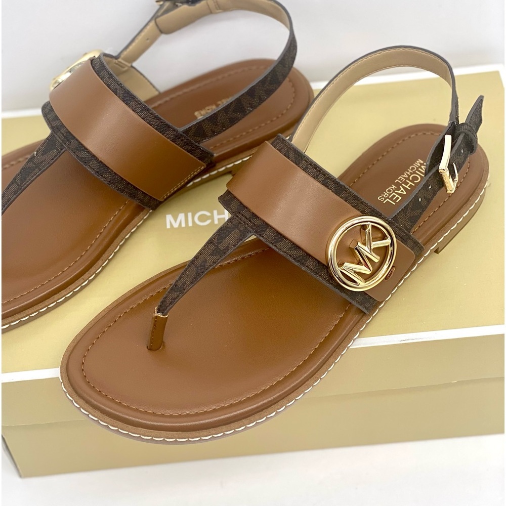 Michael Kors Carmen Thong Sandals Brown women’s size 9.5 - Picture 8 of 9